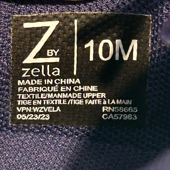 Z by Zella Lifestyle Lace-up Knit Running Shoe  Aqua/Blue Women’s Size 10 - Picture 9 of 9